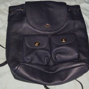 BLACK FRIDAY SALE Leather Coach backpack